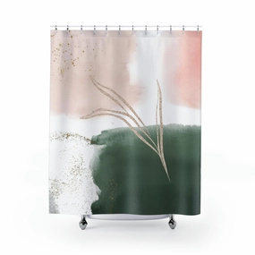 boho shower curtain | green pink Lighting,Home Lighting