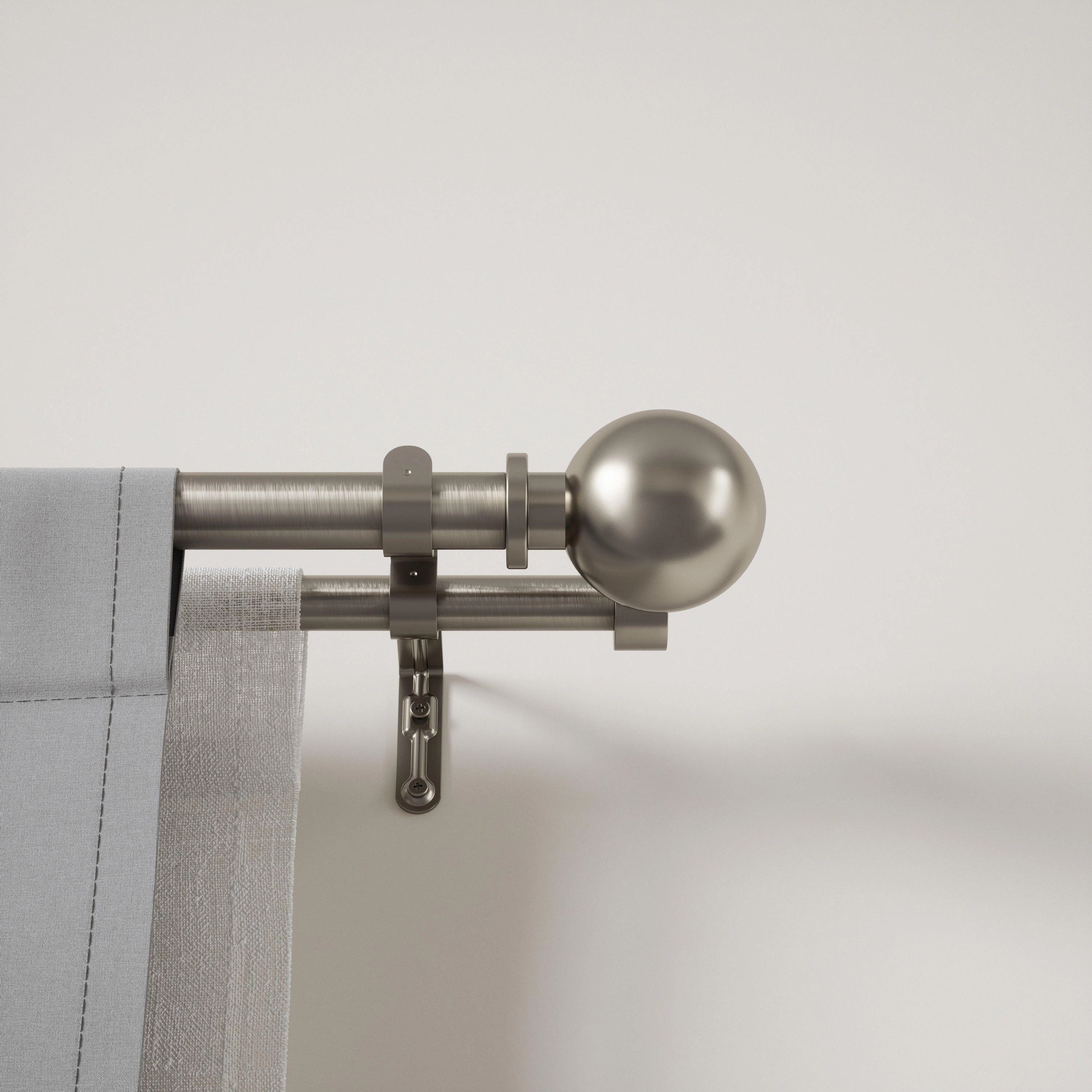 Bolas 36-72" Double Curtain Rod