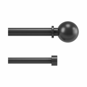 Bolas 36-72" Double Curtain Rod Curtains & Accessories,blackout curtains for bedroom