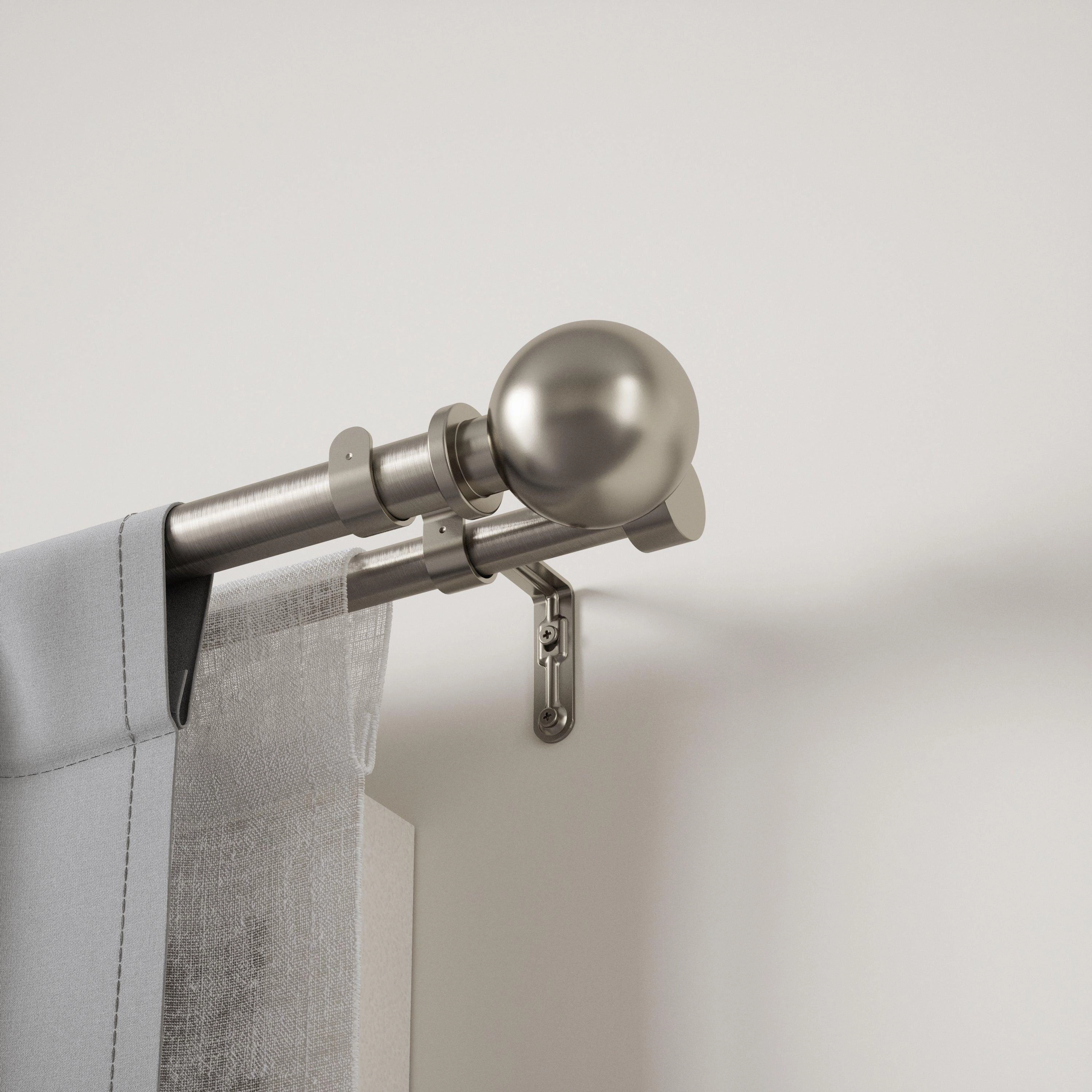 Bolas 72-144" Double Curtain Rod