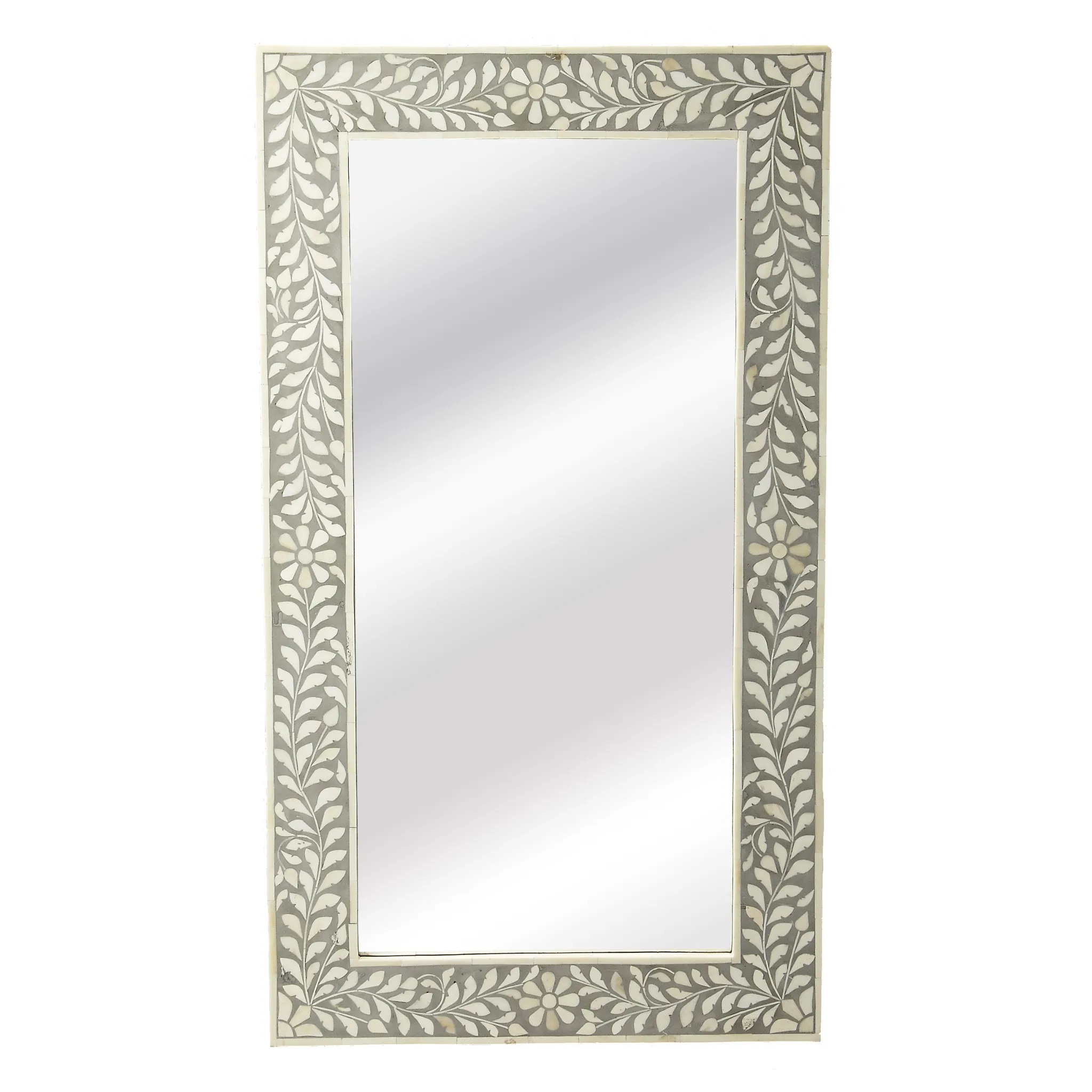 Bone Inlay Mosaic Floral Wall Mirror in Grey and White Cutting Board,Kitchen Board