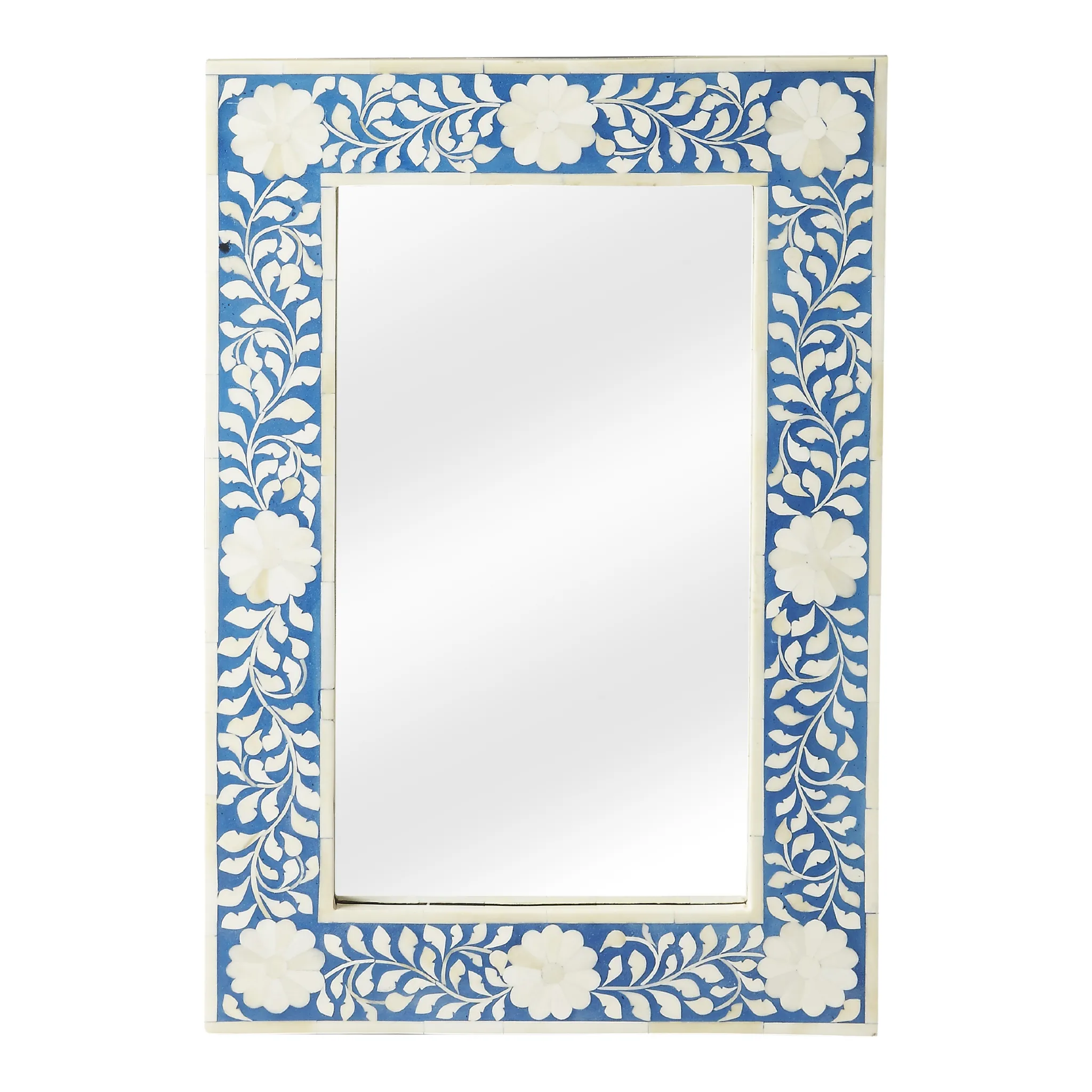 Bone Inlay Mosaic Rectangular Wall Mirror in Blue and White Cutting Board,Kitchen Board