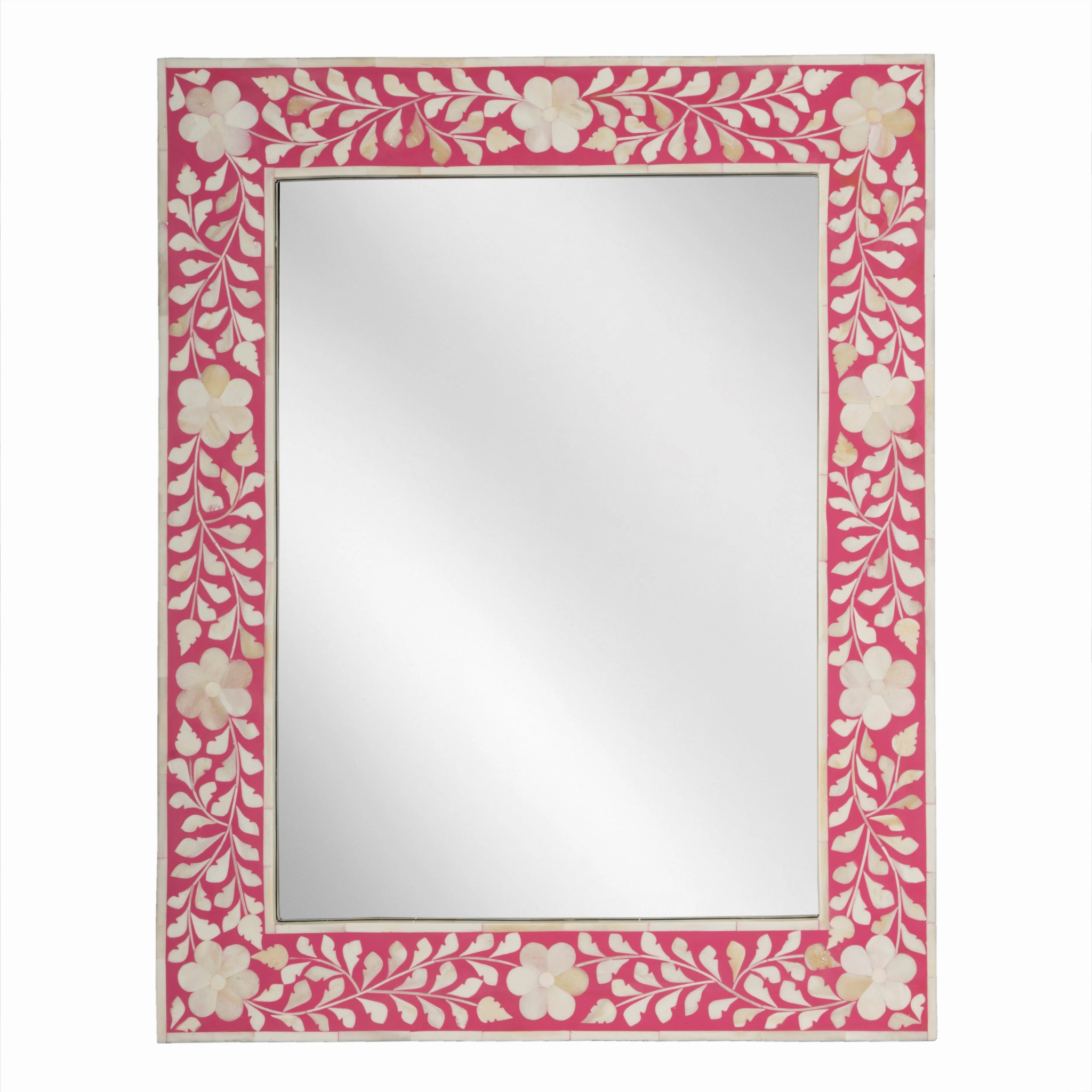 Bone Inlay Mosaic Rectangular Wall Mirror in Pink and White Cutting Board,Kitchen Board