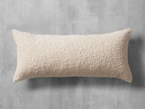 Boucle Lumbar Pillow Cover in Ivory Pillows & Pillow Covers,throw pillow covers