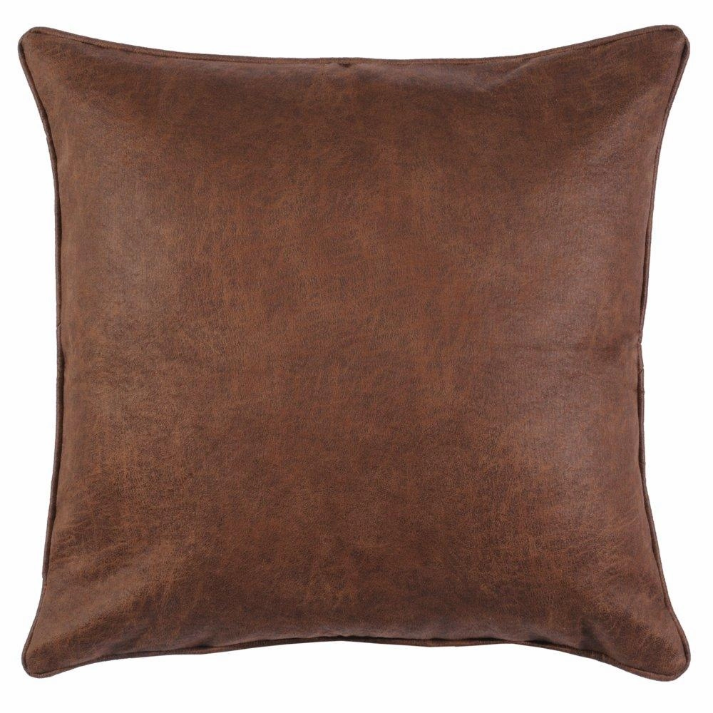 Bourbon Faux Leather Euro Sham pillow inserts, mattress pad