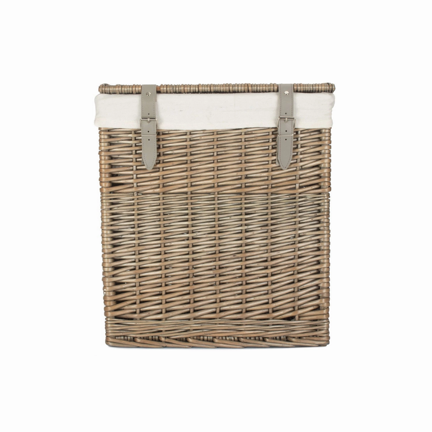 Boutique Antique Wash Willow Storage Laundry Hamper with Lining - Small