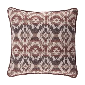 Bow Strings Wool Blend Square Pillow exotic cowhide rug, leather rug