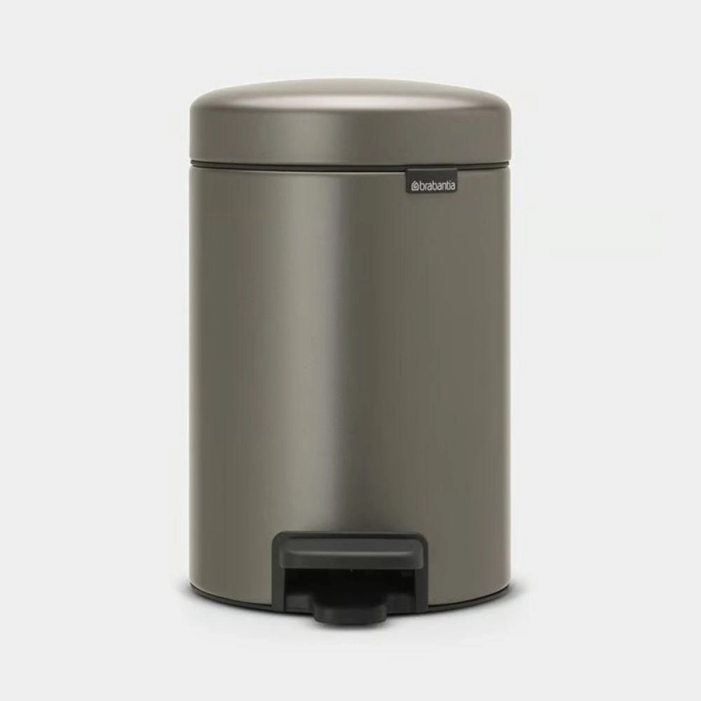 brabantia NewIcon Pedal Bin 3 litre In Platinum Kitchen Accessories,kitchen counter accessories