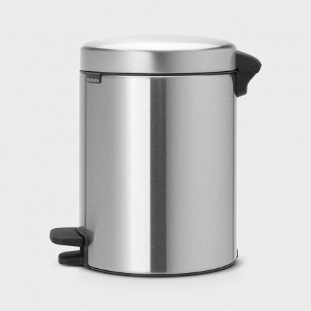 brabantia Newicon Pedal Bin 5L In Matt Steel