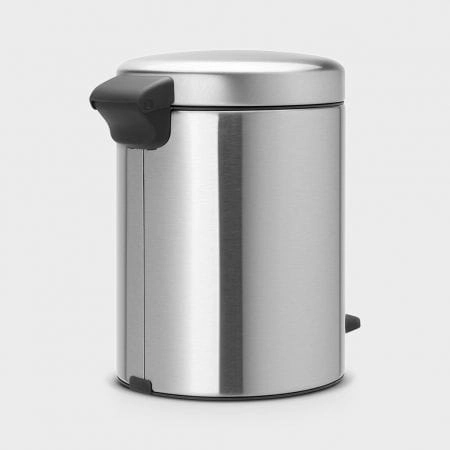 brabantia Newicon Pedal Bin 5L In Matt Steel