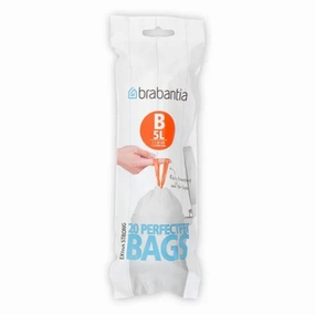 brabantia PerfectFit 5L Size B Bin Liners - Pack of 20 Kitchen Accessories,kitchen counter accessories