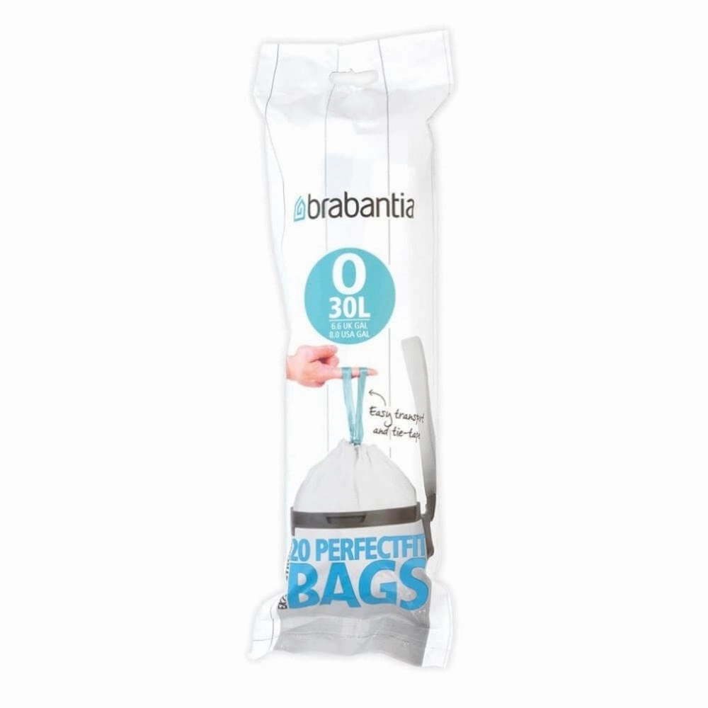 brabantia PerfectFit Pack of 20 Bin Bags, Size O, 30L Kitchen,modern kitchen essentials