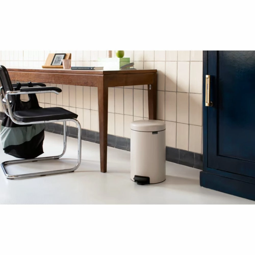brabantia Soft Beige Pedal Bin 12 Litre In Soft Beige