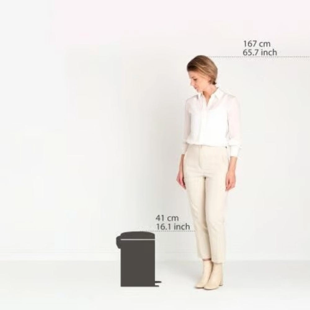 brabantia Soft Beige Pedal Bin 12 Litre In Soft Beige