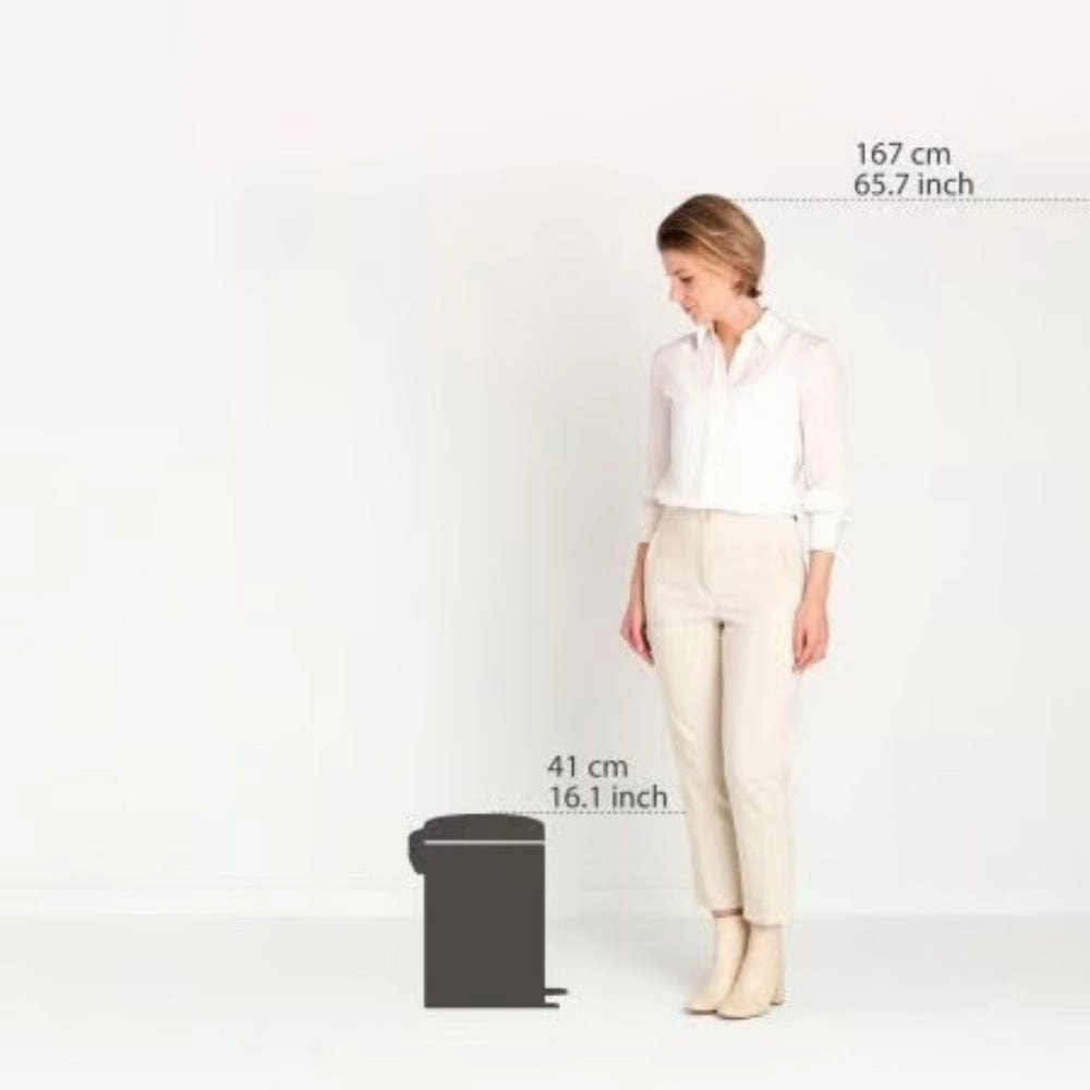 brabantia Soft Beige Pedal Bin 12 Litre In Soft Beige