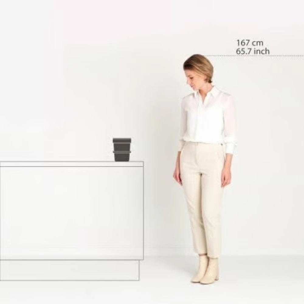 brabantia Sort & Go Bin 3L In Light Grey