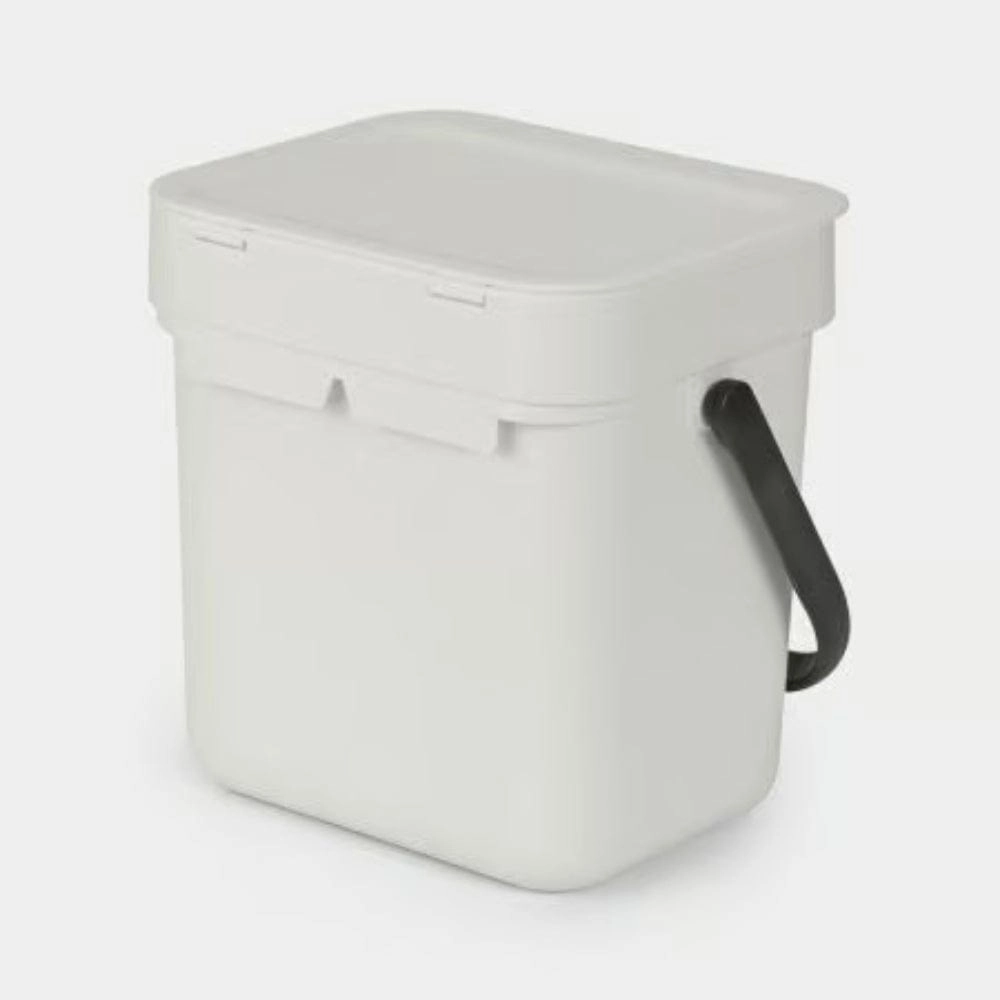 brabantia Sort & Go Bin 3L In Light Grey