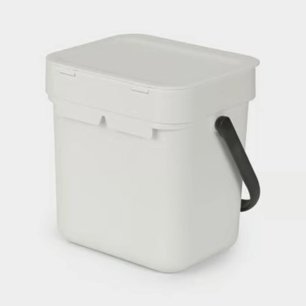 brabantia Sort & Go Bin 3L In Light Grey