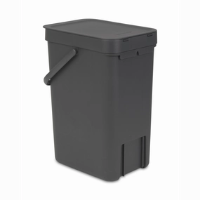 Brabantia Sort & Go Waste Bin In Grey 12L Kitchen,modern kitchen essentials