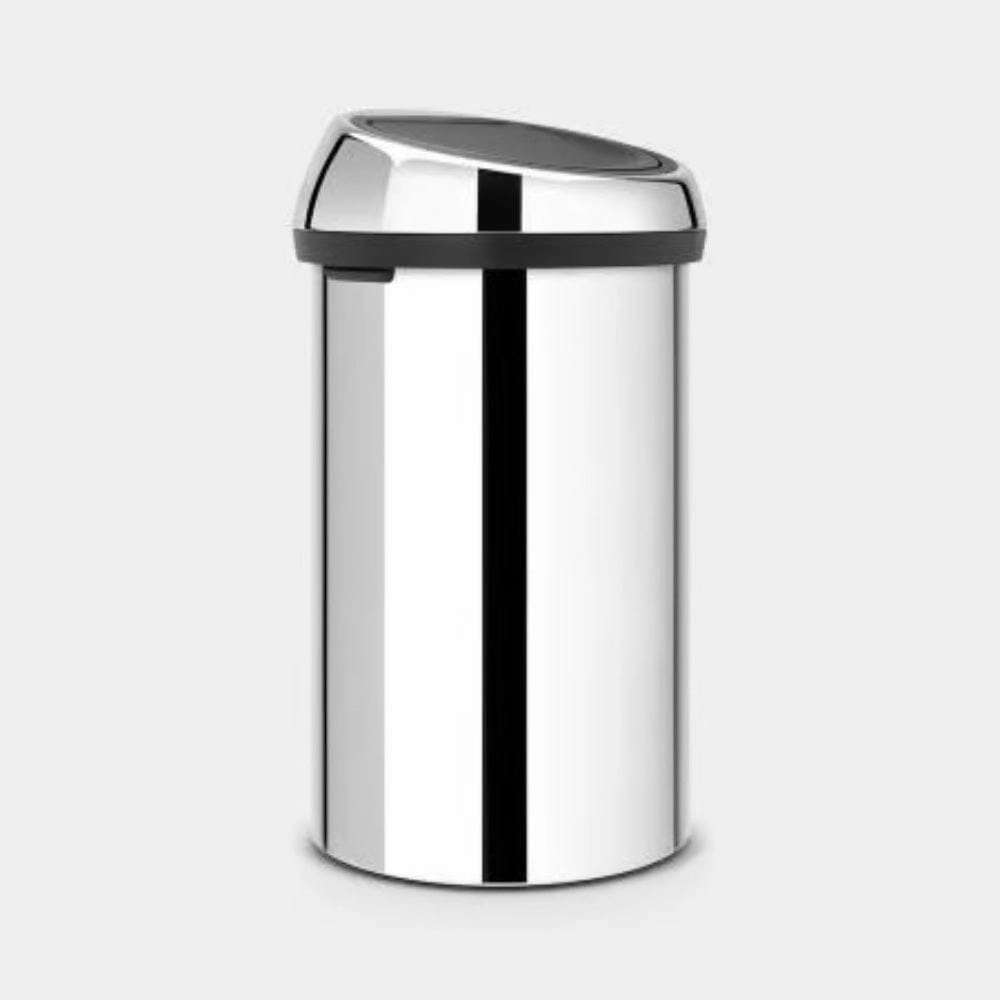 brabantia Touch Bin 60 litre In Brilliant Steel