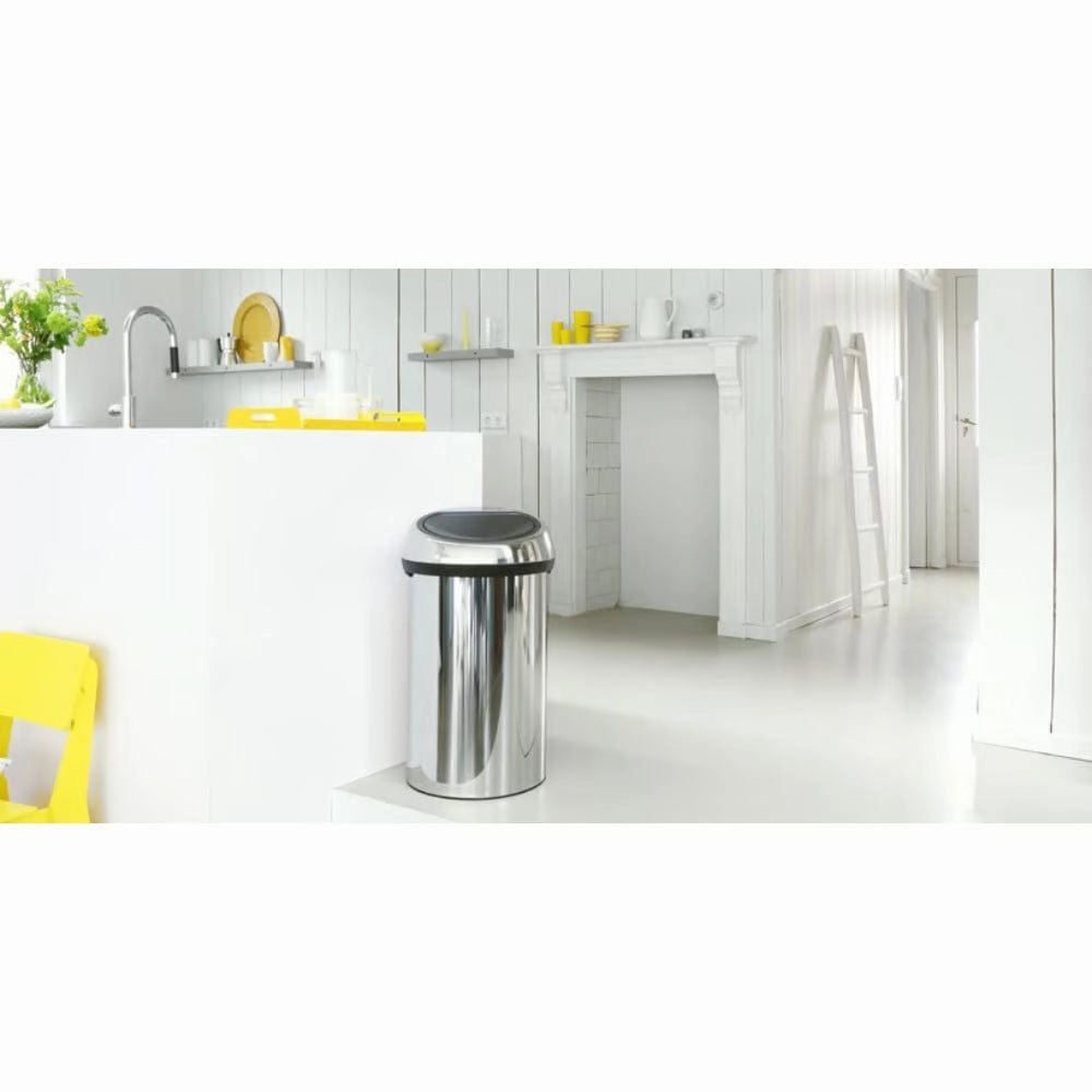 brabantia Touch Bin 60 litre In Brilliant Steel