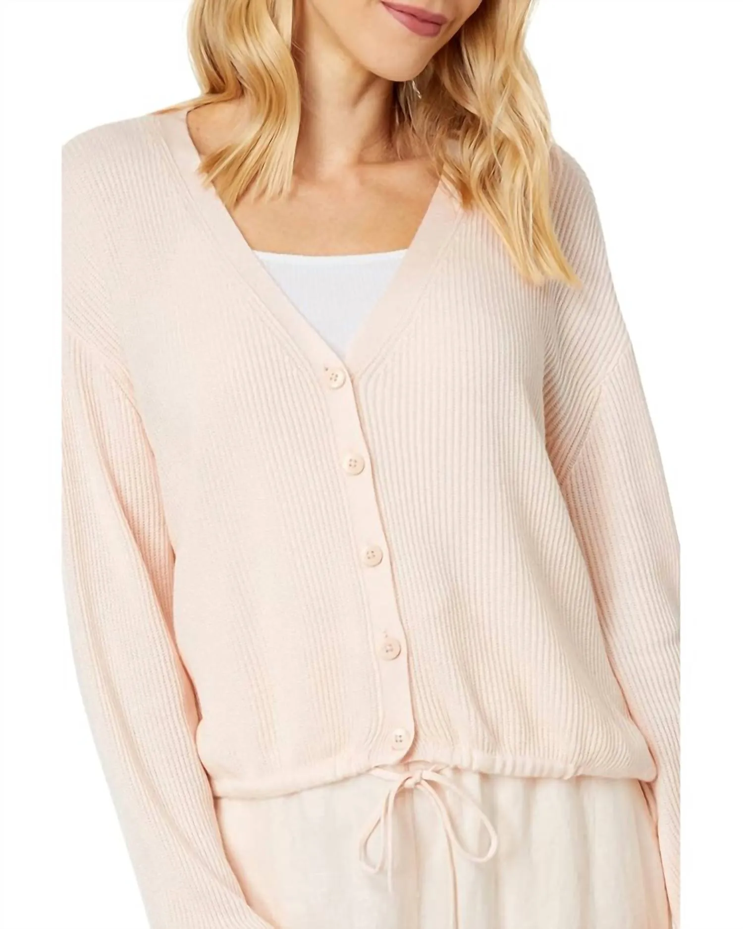 Bri Cardigan In Water Lily