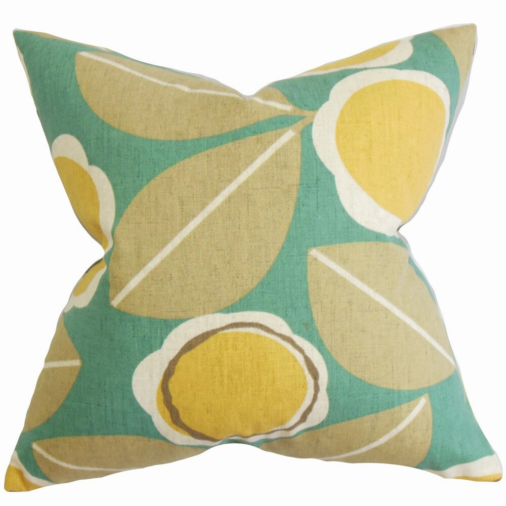 Brice Floral Euro Sham Blue pillowcases,cotton pillow covers,bed linen