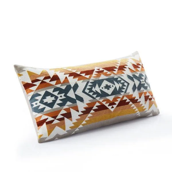 Bridge Creek Embroidered Oblong Pillow