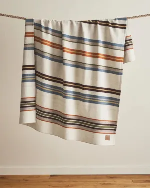Bridger Stripe Wool Throw - 2 Colors luxury bedding, duvet cover