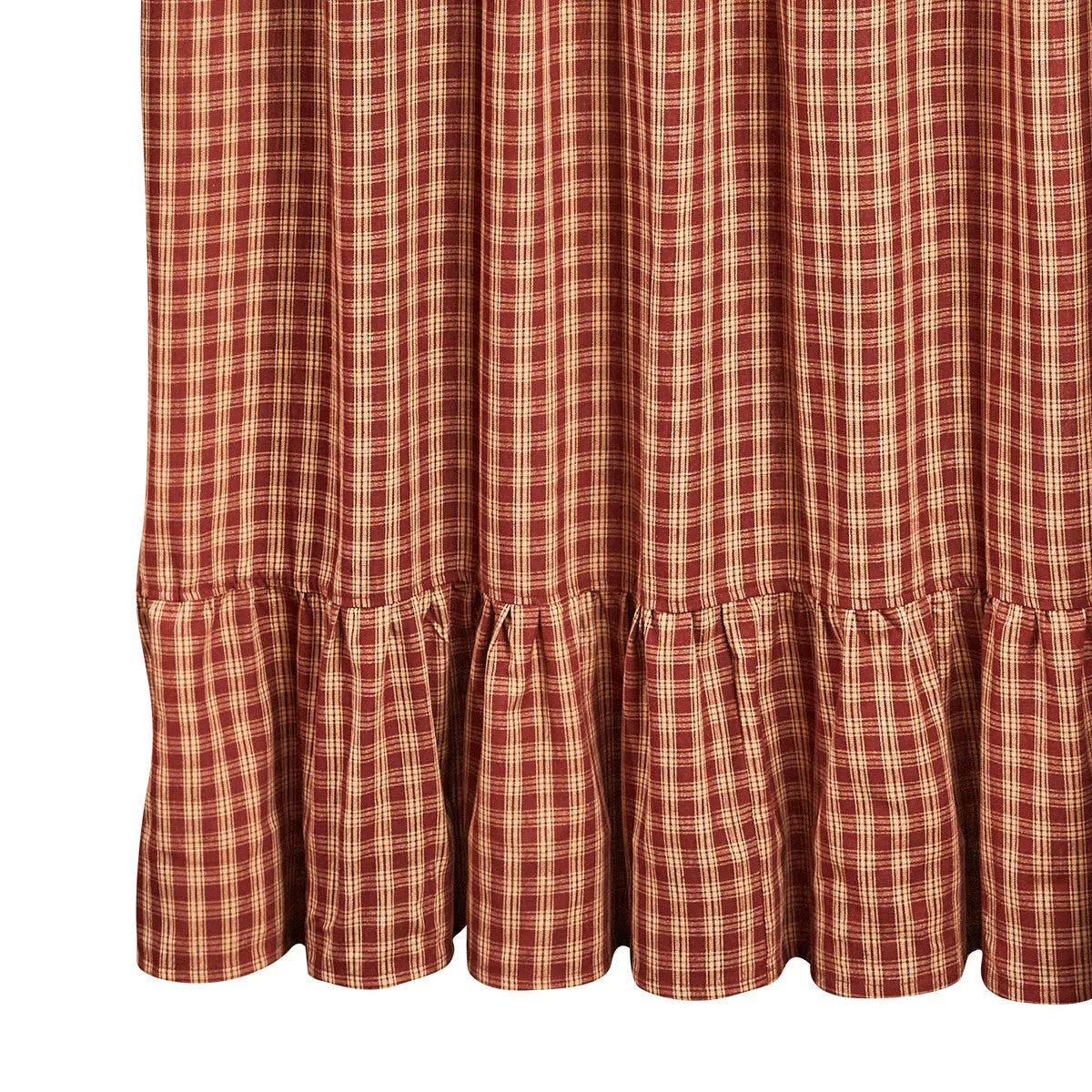 Bridgeton Wine Ruffled Shower Curtain