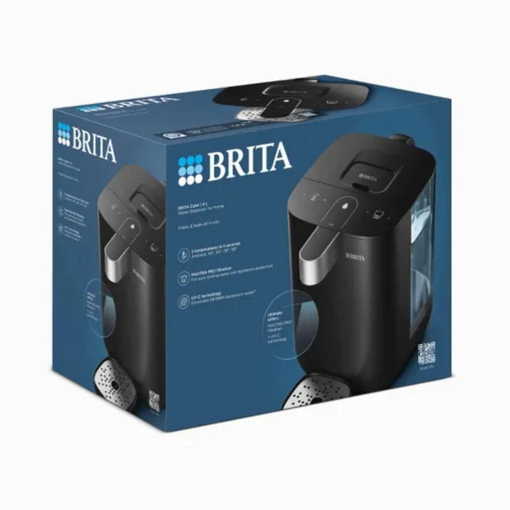 BRITA Cube Ambient & Hot Water Dispenser(4L) In Black