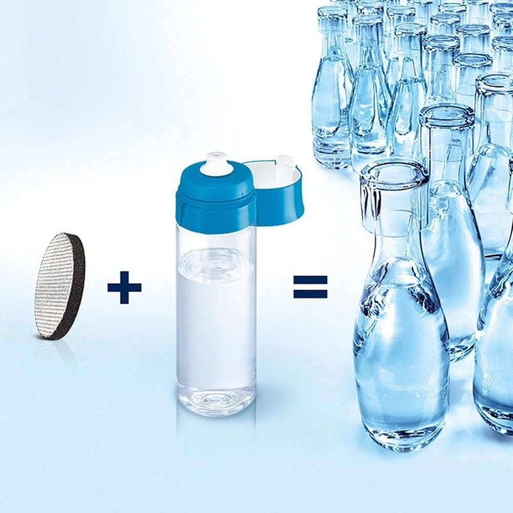 BRITA Fill&Go Vital Water Bottle & 1 Filter Water Filter Bottle In Blue