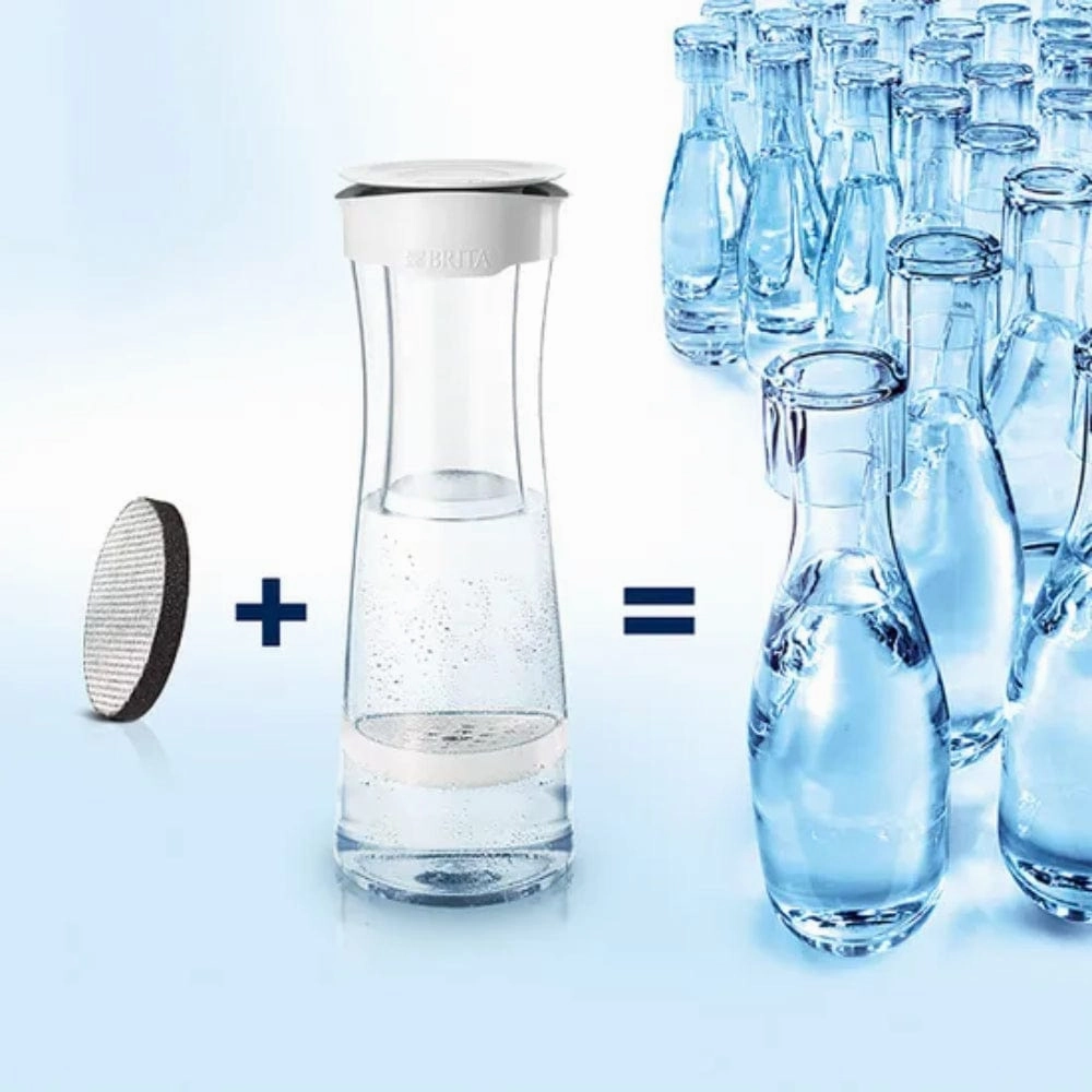 BRITA Fill & Serve Graphite Water Filter Carafe, Volume 1.3L/Funnel 0.5L In White