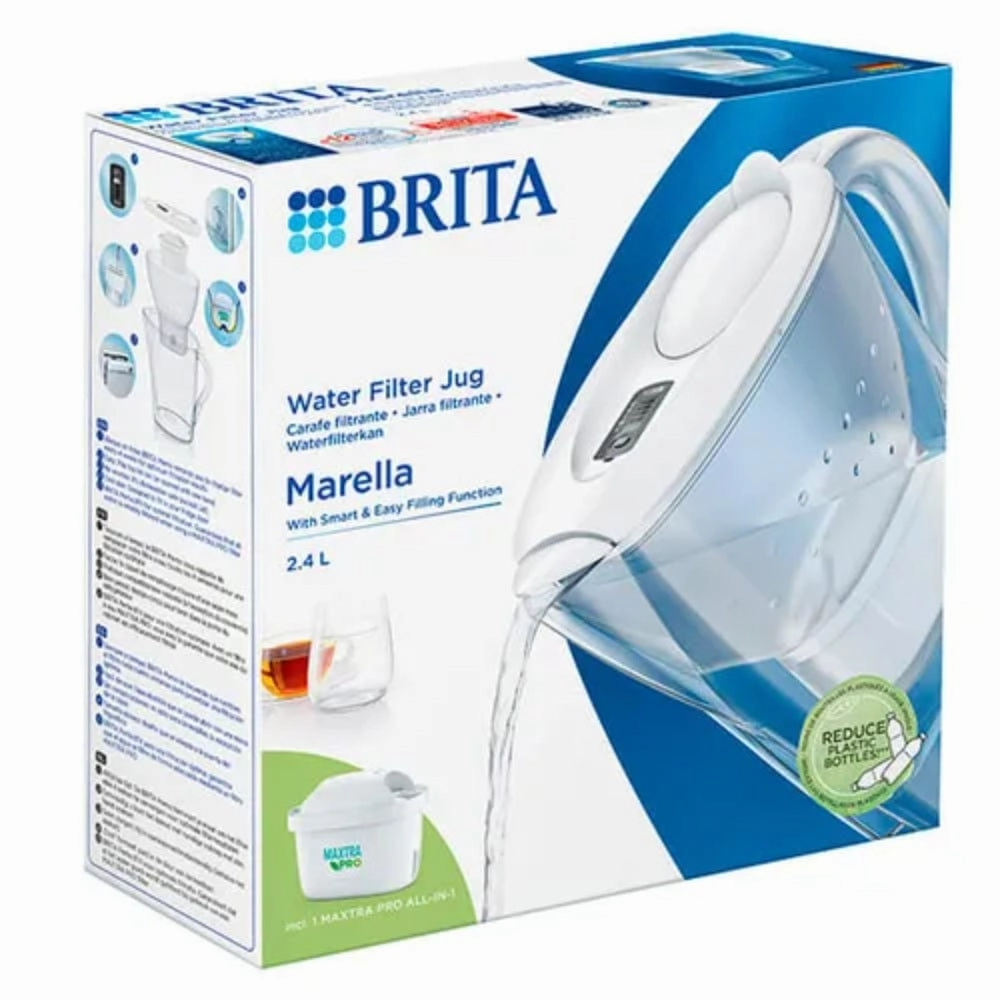 BRITA Marella Cool Water Filter Jug In White