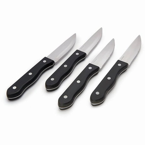 Broil King Steak Knives - Set of 4 64935 jute rug, burlap rug