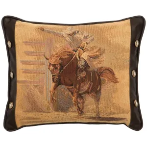 Bronco Rider Western Throw Pillow storage cart, utility cart