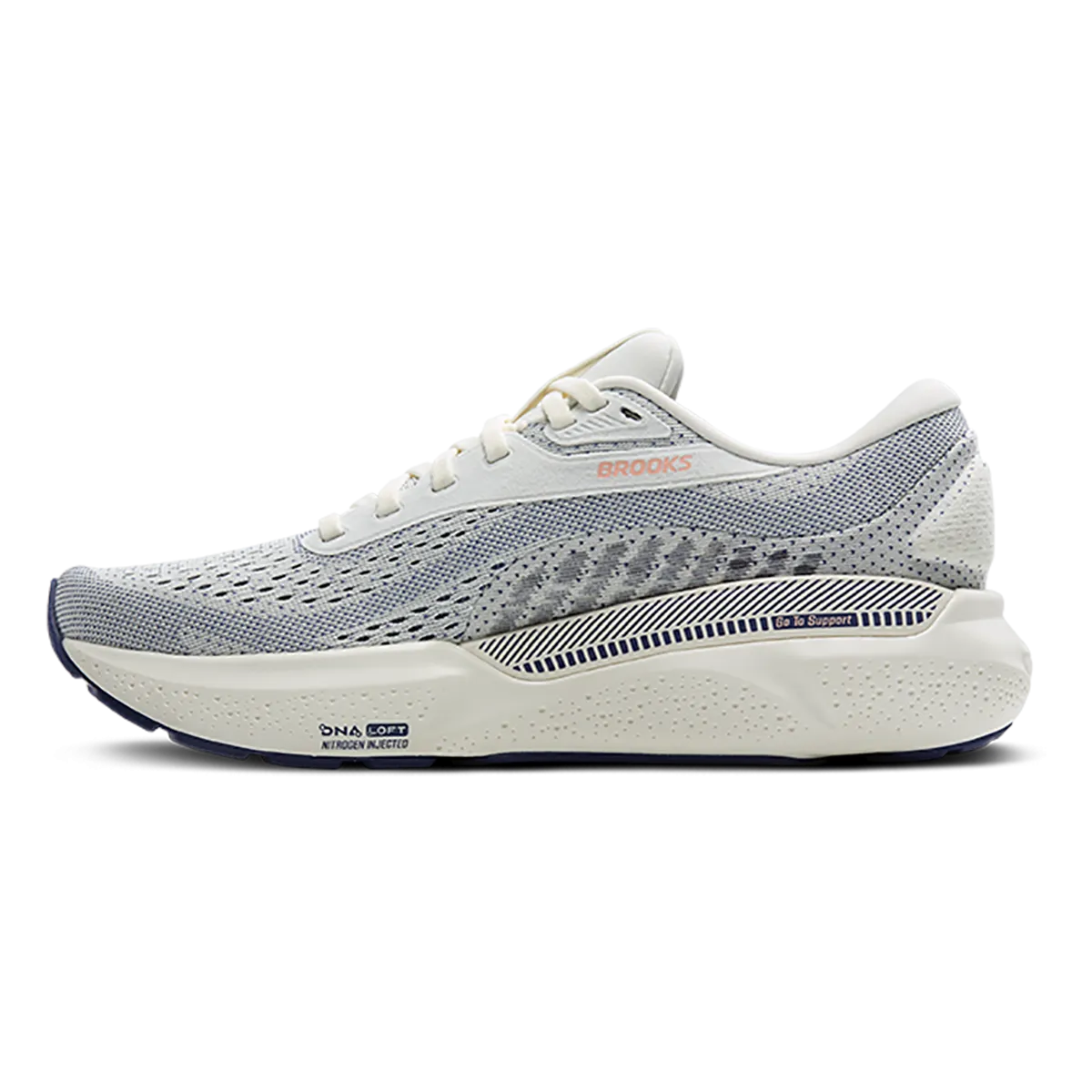 Brooks Adrenaline GTS 24 Grey - Blue Ribbon - Peach