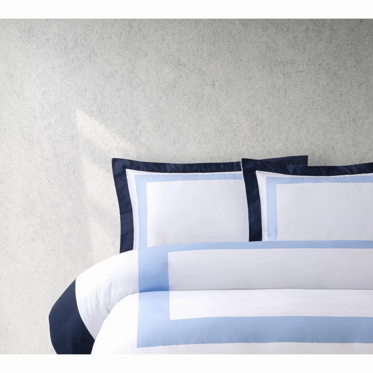 Brooks Brothers Double Border Cotton Sateen Sham Case Pair