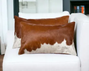 Brown & White Cowhide Pillow Set storage cart, utility cart