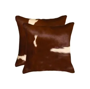 Brown & White Cowhide Pillows storage cart, utility cart