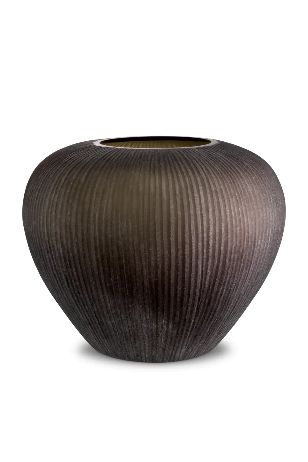 Brown Glass Classic Vase | Eichholtz Bayly Vase,Glass Vase