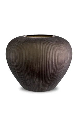 Brown Glass Classic Vase | Eichholtz Bayly Vase,Glass Vase