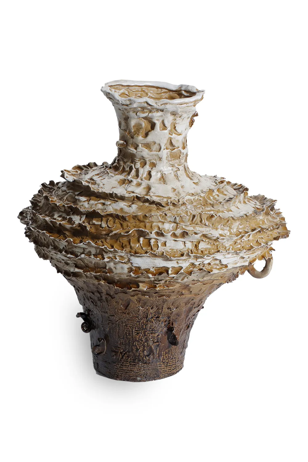 Brown Organic Textured Vase | Liang & Eimil Palmeria