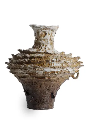 Brown Organic Textured Vase | Liang & Eimil Palmeria Vase,Glass Vase