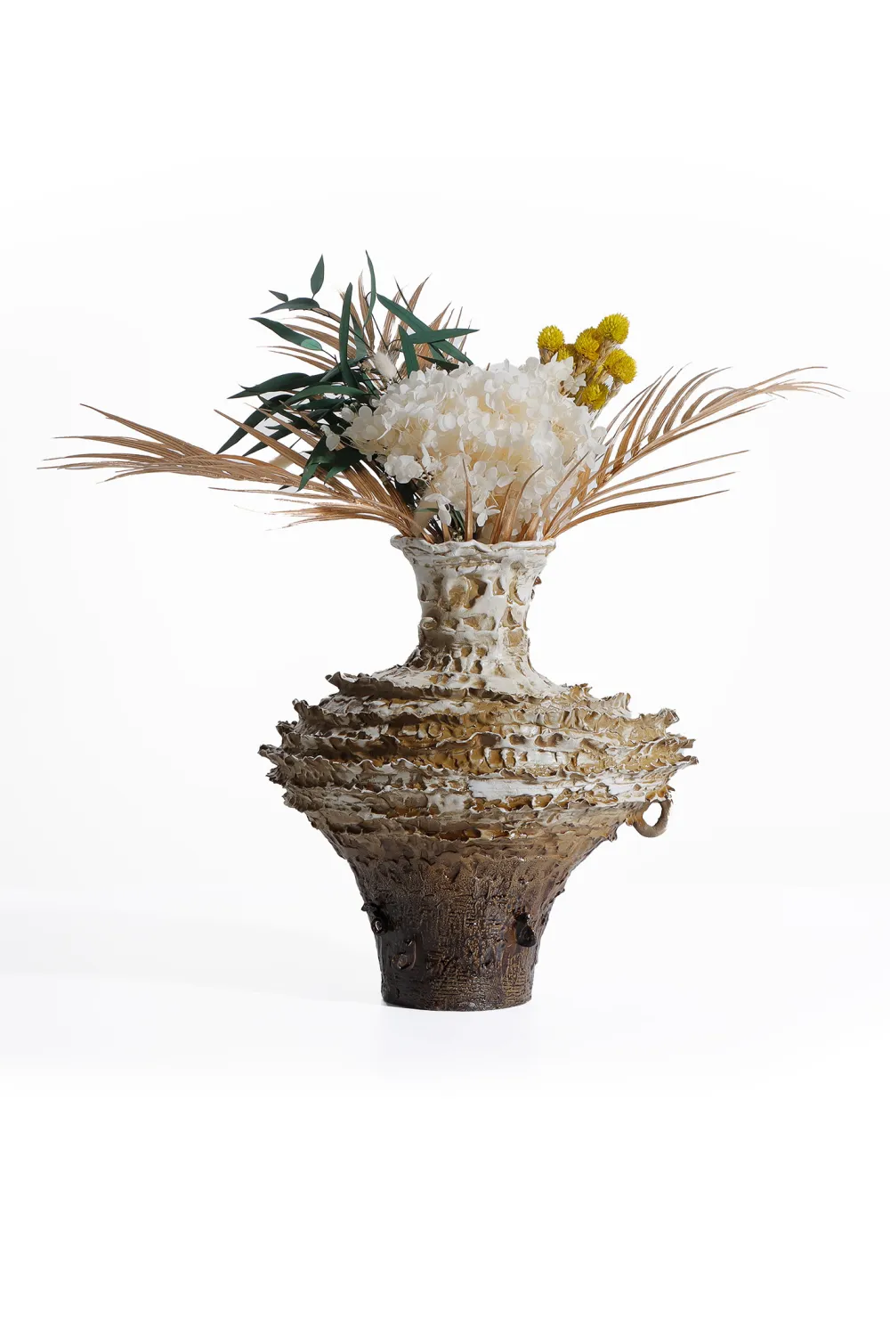 Brown Organic Textured Vase | Liang & Eimil Palmeria