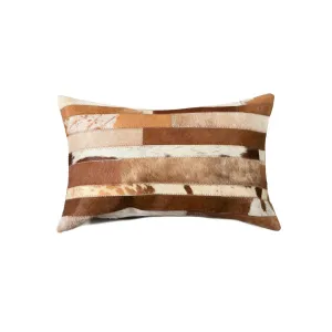 Browns & White Cowhide Strip Accent Pillow storage cart, utility cart