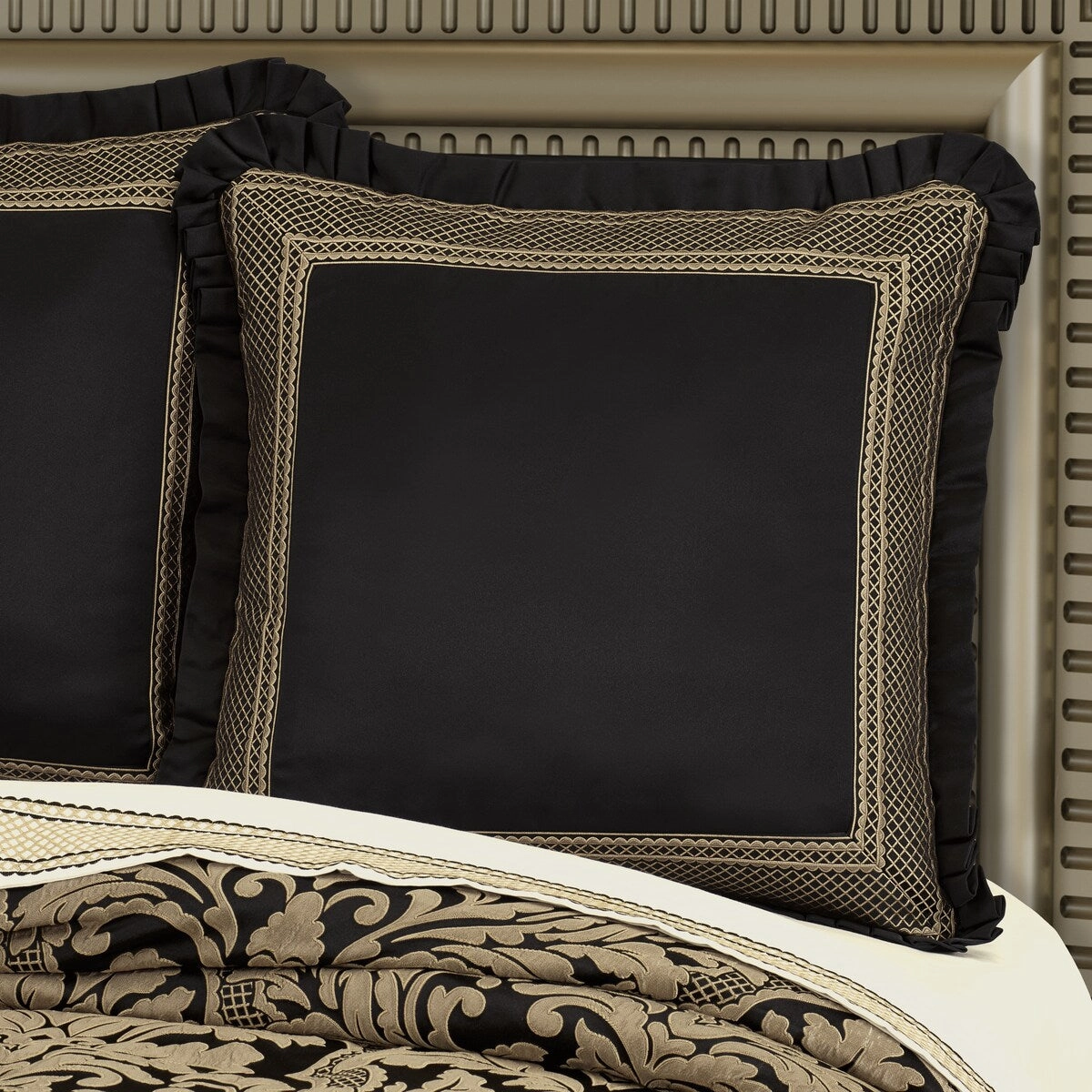 Brunello Black And Gold Euro Sham