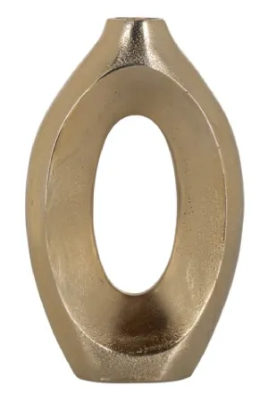 Brushed Gold Modern Vase | OROA Alma Vase,Glass Vase