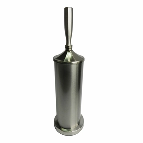 Brushed Nickel Toilet Brush and Holder - N/A Toilet Brush,Bathroom Cleaner