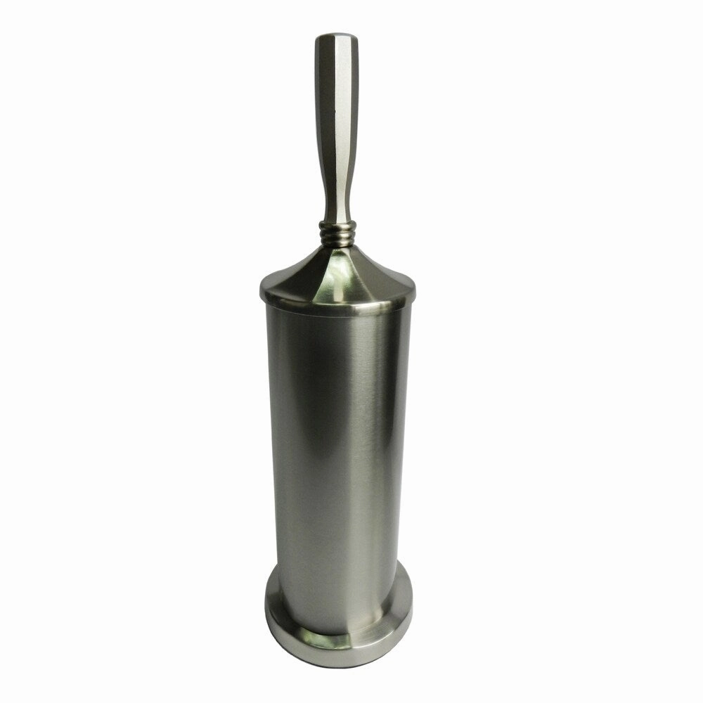 Brushed Nickel Toilet Brush and Holder - N/A Toilet Brush,Bathroom Cleaner